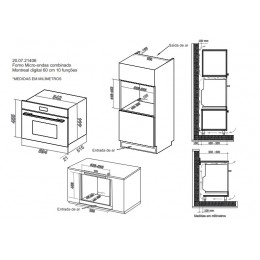 Micro-Ondas Combinado Montreal Touch 60cm 11 Funções - Debacco